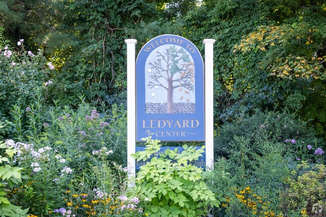 Ledyard is nestled in a quiet area.