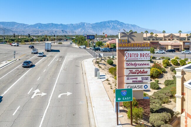 The Marketplace at Sun City Palm Desert offers a variety of dining and retail options.