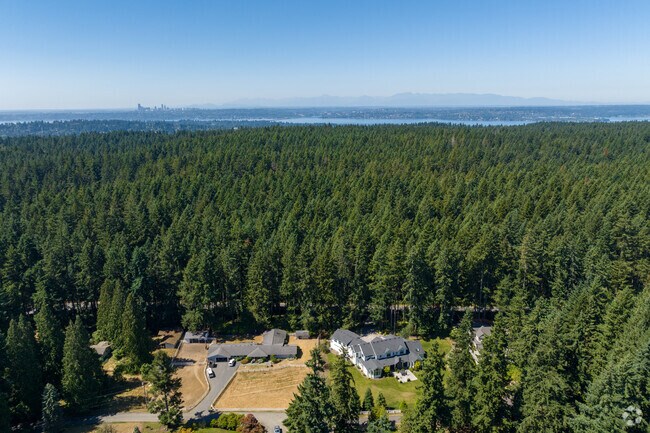 Bridle Trails State Park aerial view.