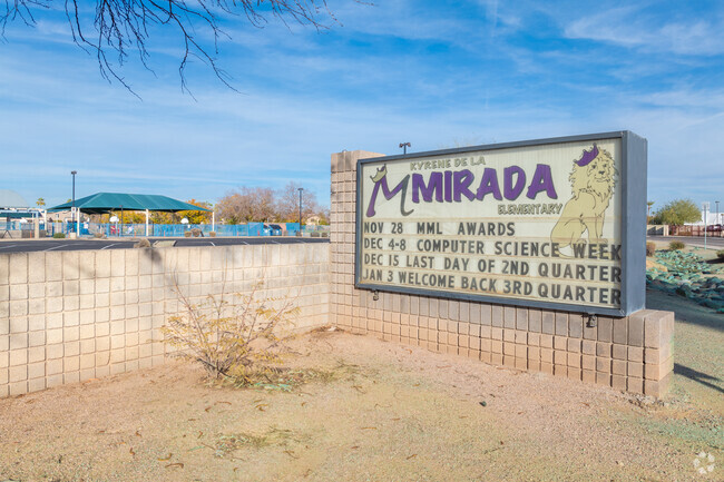 Leo The Lion is the mascot at Kyrene De La Mirada Elementary in Chandler.