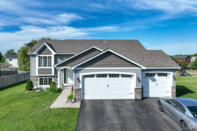 New traditional craftsman-style homes beautify the neighborhoods of Big Lake.