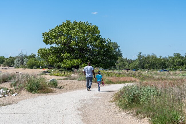 Take the family for a walk at Illinois Beach State Park.