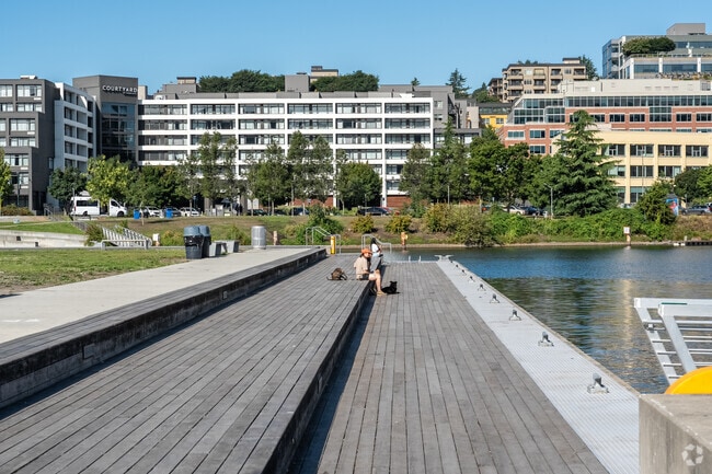 Westlake locals love to enjoy warm summer days by relaxing near the lake shore.