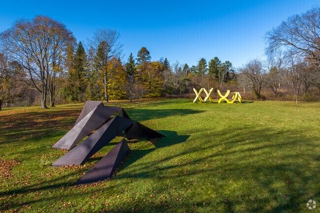 The Lynden Sculpture Garden is a public 40-acre green space adorned by beautiful sculptures.