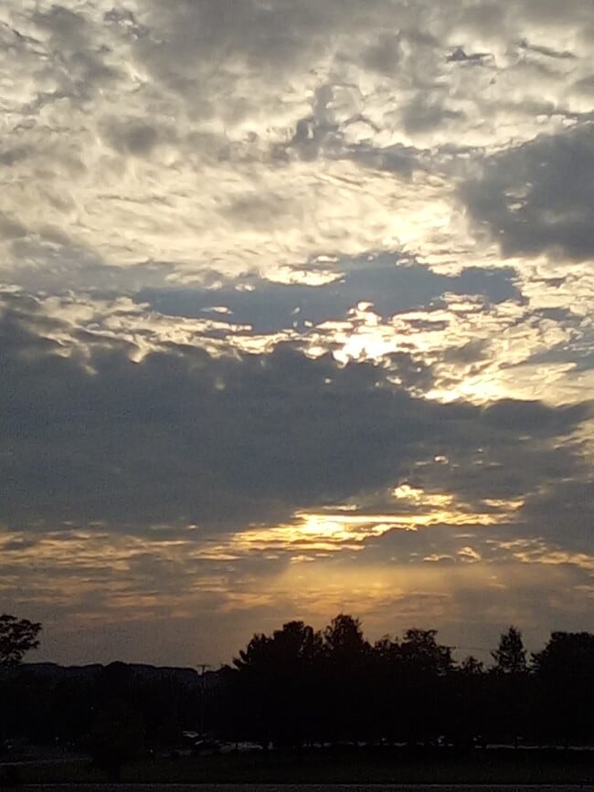 Beautiful majestic view from front porch!
