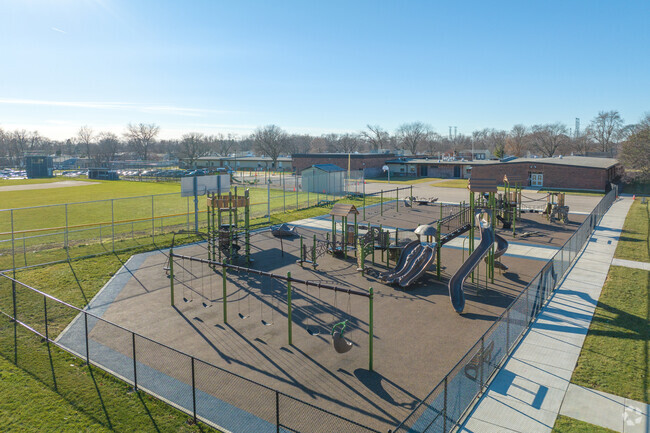 Your kids will never want to leave the playground at Pioneer Elementary School.