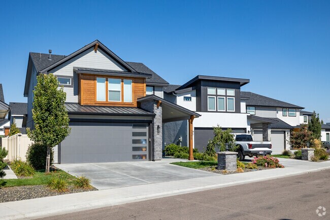 Both modern and contemporary style homes can be found in Northeast Meridian.