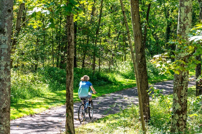 Cyclists enjoy bike trails through Kulp Park in East Rockhill.
