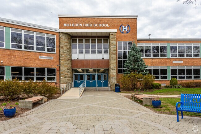Entrance to Millburn Sr High School