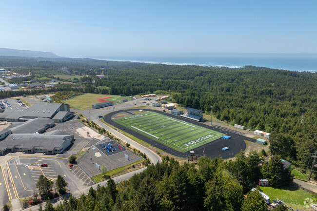 Waldport High and Middle School features several new sports fields.