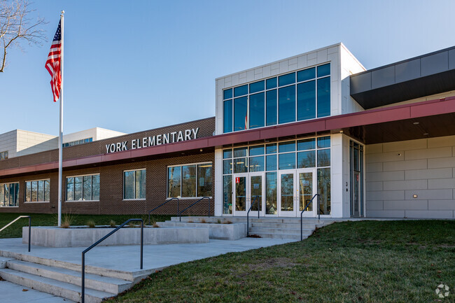 The current York Elementary School building was constructed in 2023.