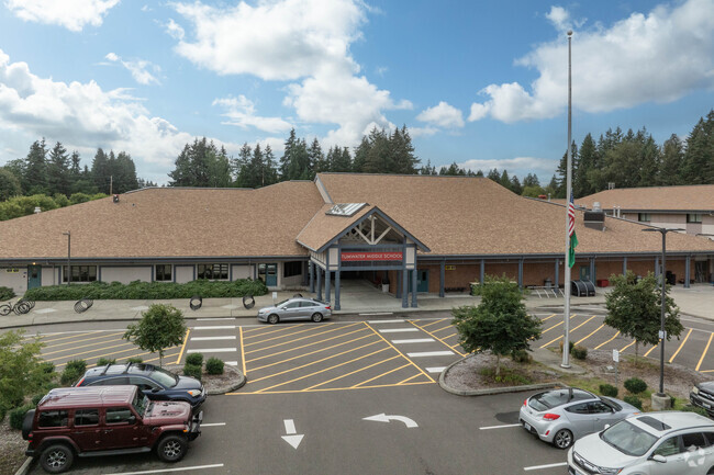 Tumwater Middle School has an enrollment of 675 students.