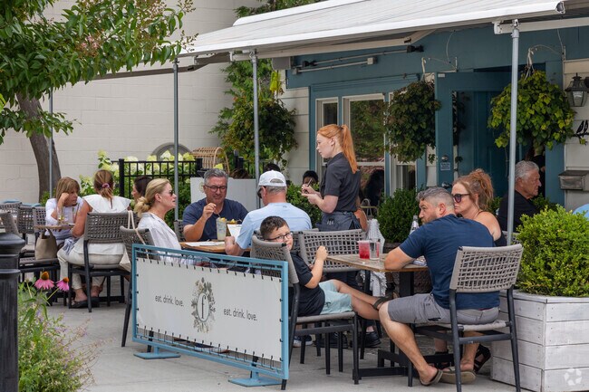 Flora has great outdoor seating and one of the few places thats open year round in Westhampon.