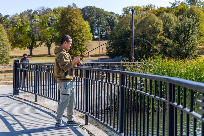 Enjoy fishing at the lagoon at Fontenelle Park.