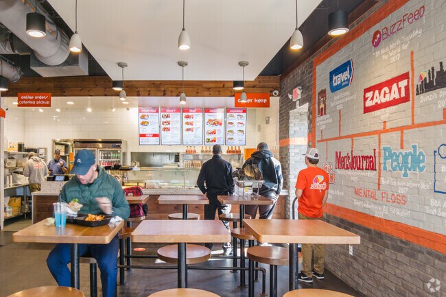 Residents in Castlewood can grab lunch at Zunzi's for sandwiches, wings, or bowls.