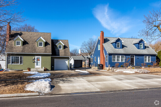 Established Cedar Falls neighborhoods have a wide variety of homes.