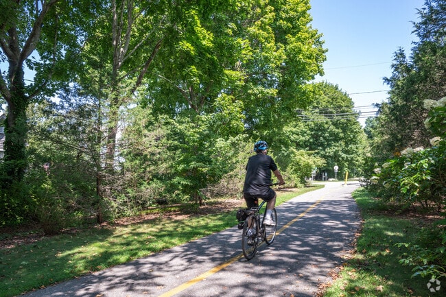 The Shining Sea Bikeway offers miles of paved road for West Falmouth residents to explore.