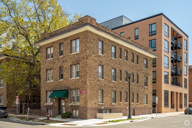 The Kensington is one of many historic apartment buildings in Loring Park.