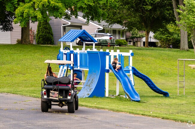 Residents of Coventry Gardens use golf carts for more than just the golf course.