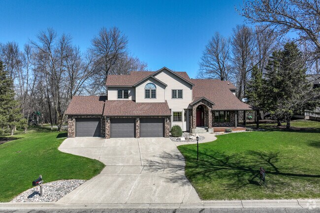 Two story homes are a common style for lakeside homes in Fergus Falls.