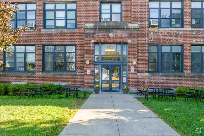 Entrance to John T. Roberts School.