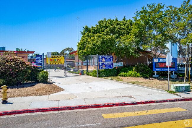 An entrance view to Darnall Charter School.