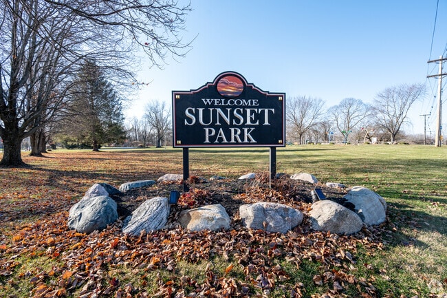 Sunset Park in Knightstown, IN has a large shelter that can be rented for events.