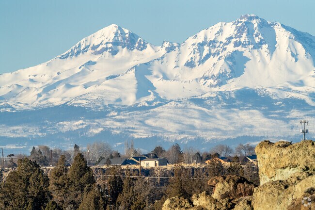 Homes with land on the outskirts of Redmond are surrounded by the beautiful mountain ranges.