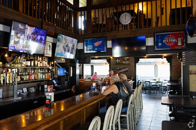 Thompson Bar & Grill in Saline Township is a favorite for burgers, drinks, and Pistons games.
