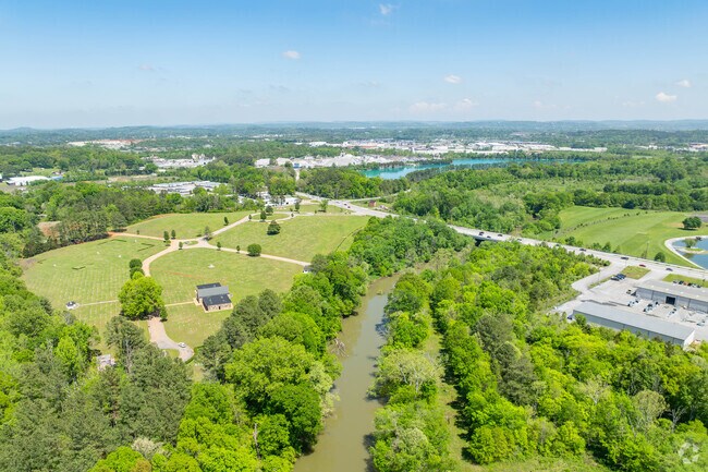 South Chickamauga Creek is a great water feature that runs through Woodmore.