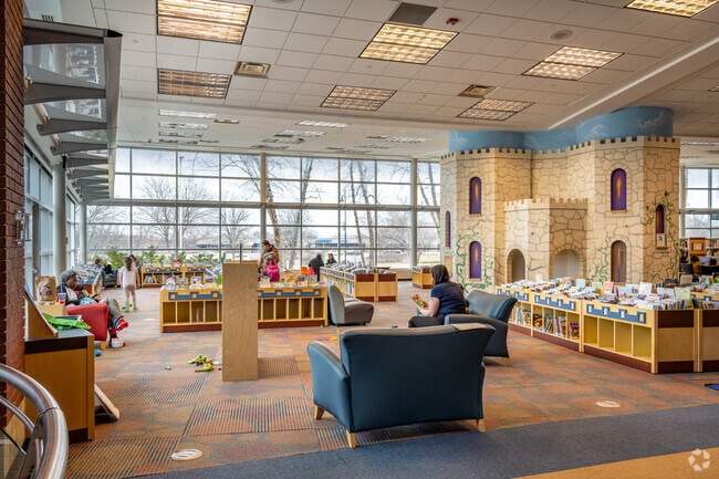 Orchard Trail families can enjoy the children's area at the Brookdale Library.