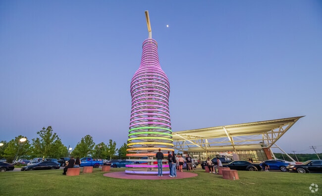The 66-foot-tall soda bottle is the famous landmark of Pops 66 in East Edmond.