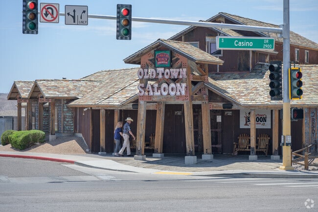 Old Town Saloon in Laughlin is an Old West-themed casino and watering hole open around the clock.