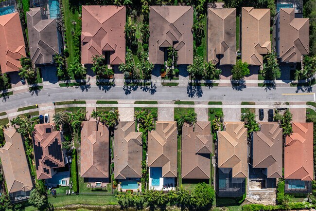 Most homes in Marbella Isles have private swimming pools and outdoor space.