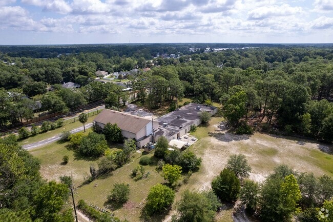 Little Country School in Jacksonville, FL seen from above.