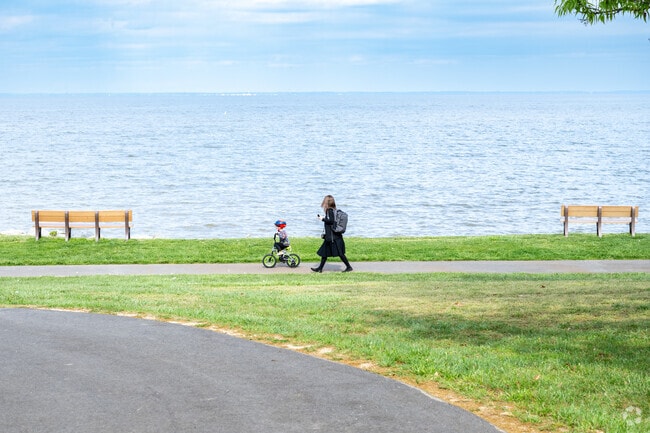 Walk or bike the paths at Downs Park in Lake Shore.