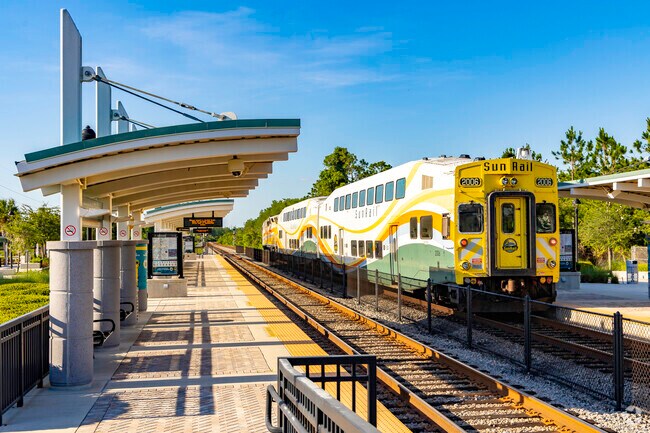 The Sun Rail at Tupperware Station provides easy commuting for Falcon Trace residents.