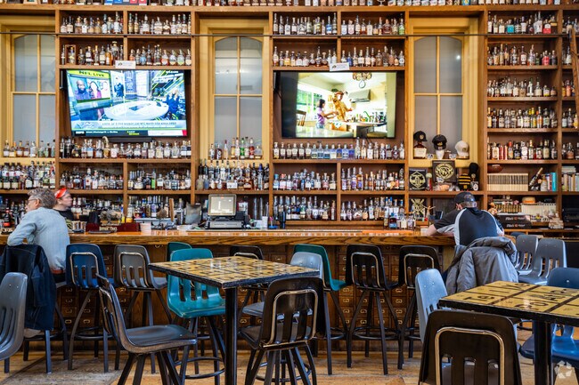 Grab a drink and a meal after work at School House Kitchen in Olde Town Arvada, Colorado.