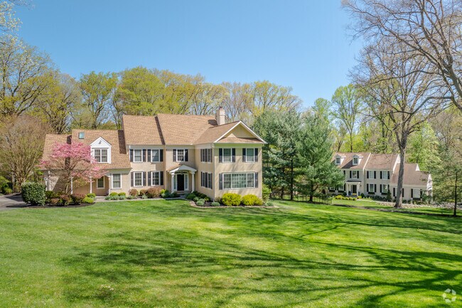 Large Colonial estate homes in King of Prussia sell for well over one million dollars.