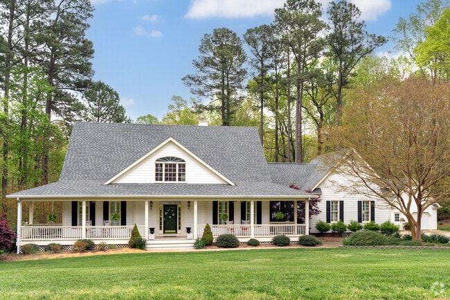 Newcomers can find a mix of properties in Umstead, including modern farmhouses.