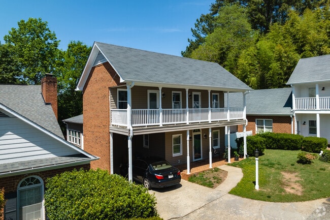 Unique 2-story homes with large front porches can be spotted throughout Hillbrook.