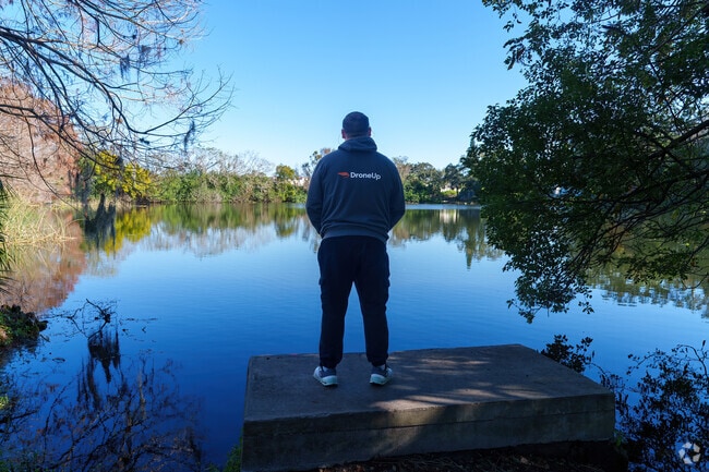 Minutes from Delaney Park, a small picturesque lake is a great place to collect thoughts.