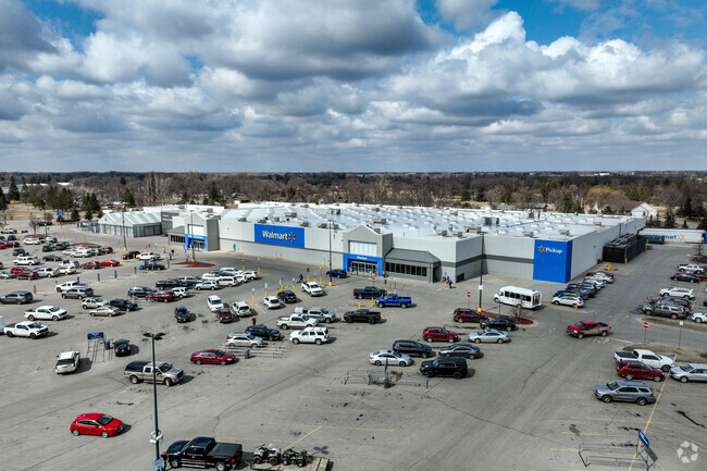Walmart is one of the big box stores along Hwy 59 in Thief River Falls.