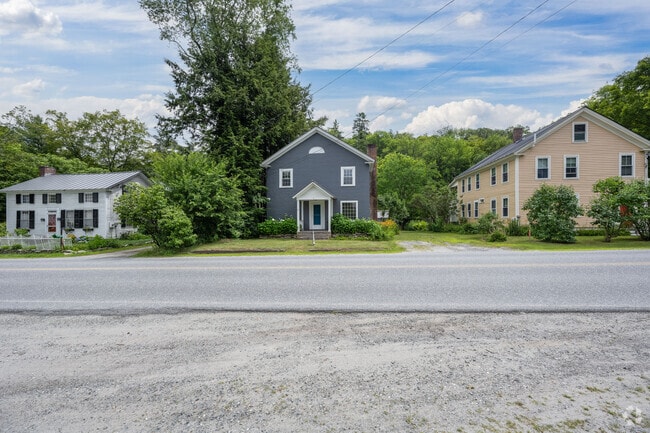 Colonial and New Englander homes stand shoulder to shoulder in Hartland.