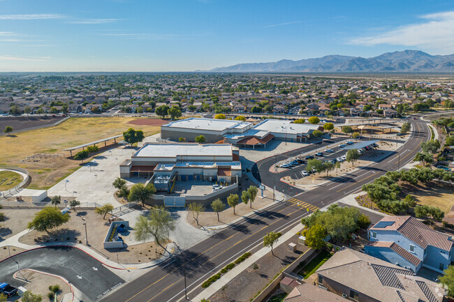Aerial view of Western Peaks Elementary School in Surprise.