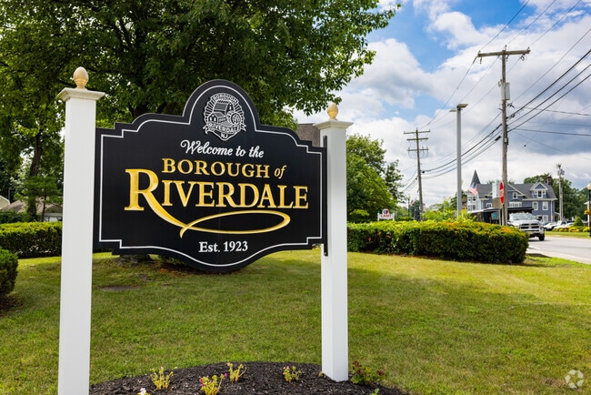 Riverdale is a small borough in New Jersey, known for its proximity to New York City and its shopping options.