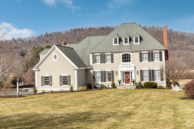 Rural Simsbury offers large lots with space for expansive homes.