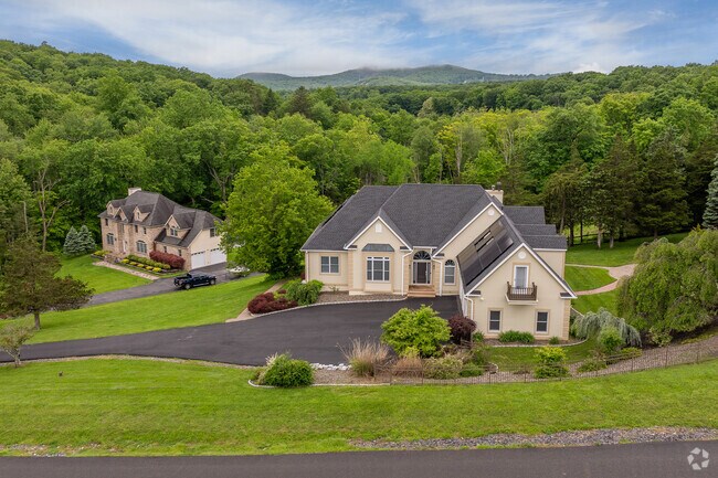 Large contemporary homes are often found on spacious one-acre lots amid rolling farmland in Chester.