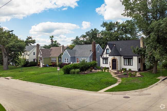 Find rows of unique styles of homes lining the streets of Bever Park.