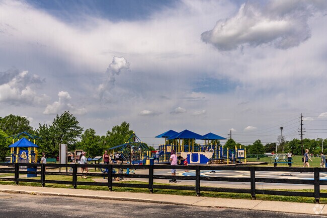 There is a large playground at the Heritage sportplex near Sugar Tree.